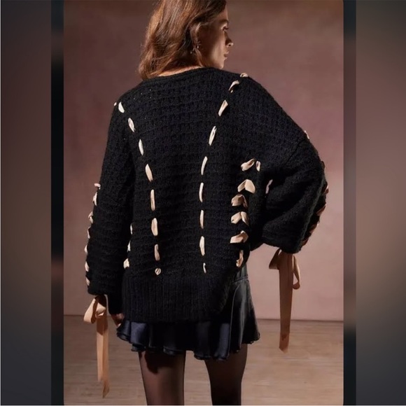 Last price drop⬇️PRICE FIRM➡️ NWT FOR LOVE & LEMONS LIBERTY CARDIGAN - M - Picture 8 of 13